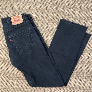 Levi's 501 Straight Leg Jeans - Black - Men 30x32